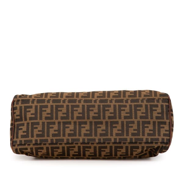 Pre-owned Fendi Zucca Canvas Etniko Handbag Brown