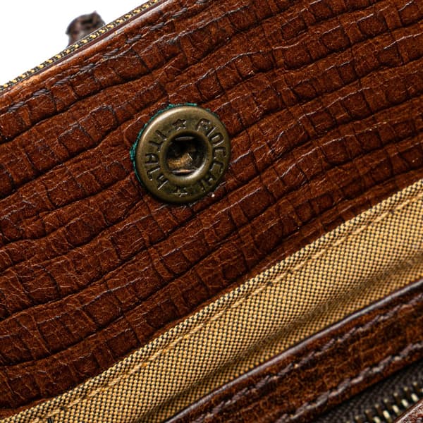 Pre-owned Fendi Zucca Canvas Etniko Handbag Brown