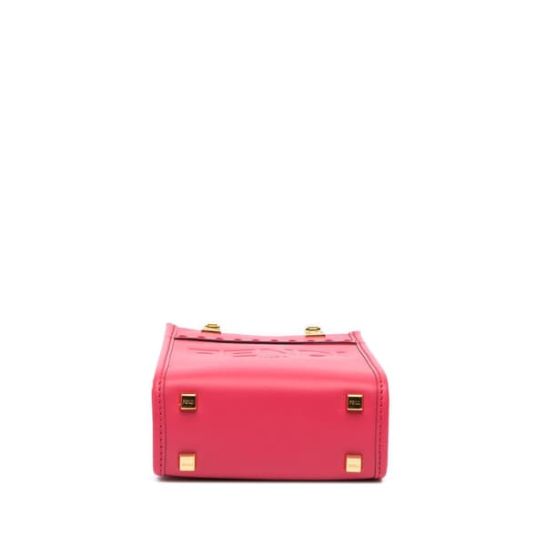 Pre-owned Fendi Mini Sunshine Shopper Tote Pink