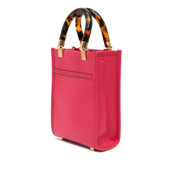 Pre-owned Fendi Mini Sunshine Shopper Tote Pink