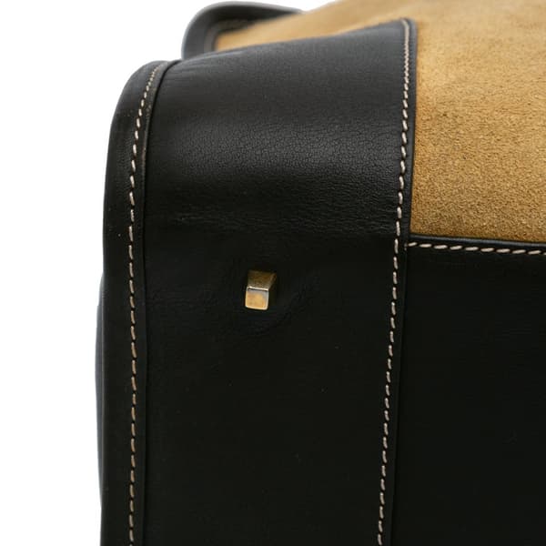 Pre-owned LOEWE Suede Amazona 32 Brown