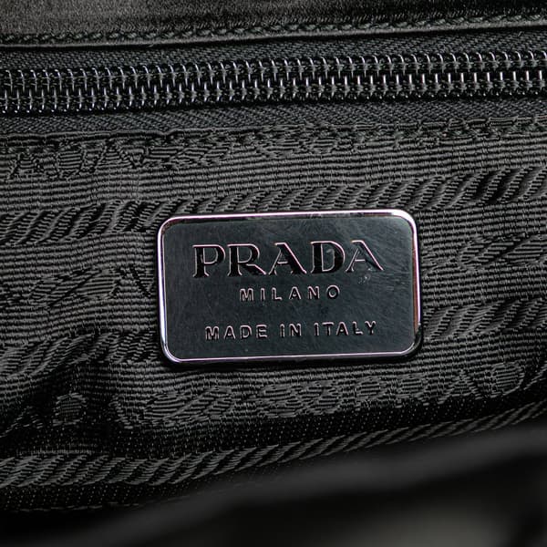 Pre-owned Prada Satin Handbag Black