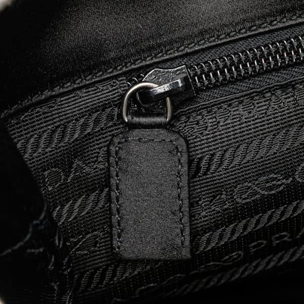 Pre-owned Prada Satin Handbag Black
