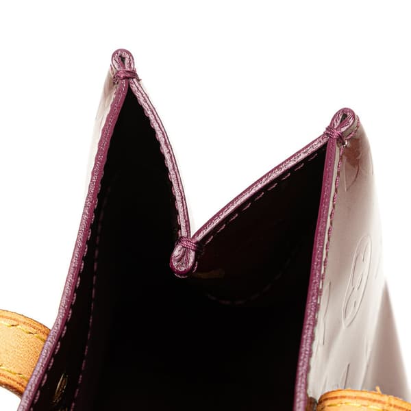Pre-owned Louis Vuitton Monogram Vernis Reade PM Purple