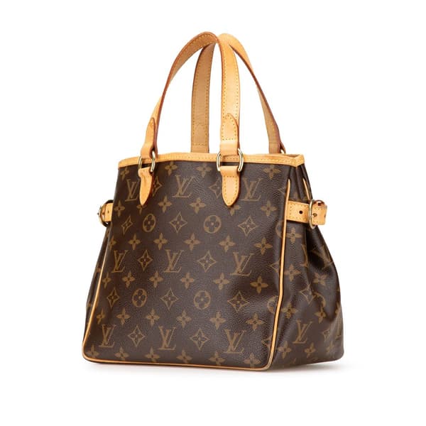 Pre-owned Louis Vuitton Monogram Batignolles Vertical PM Brown