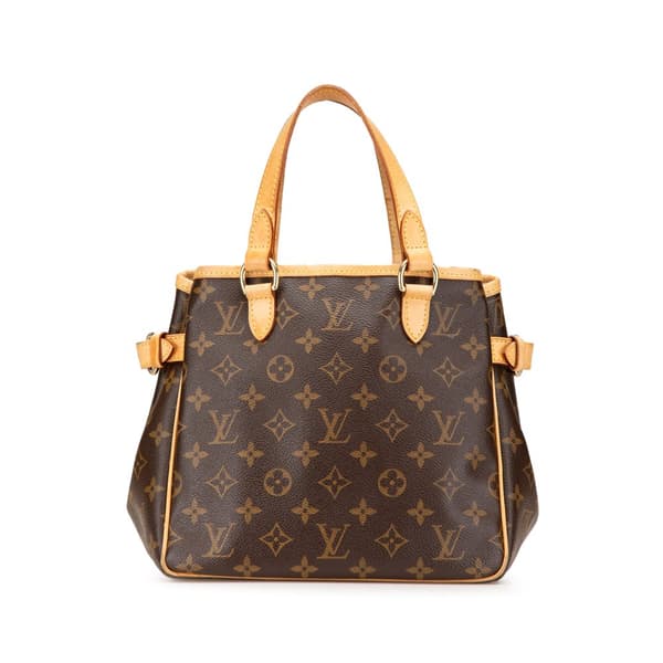Pre-owned Louis Vuitton Monogram Batignolles Vertical PM Brown