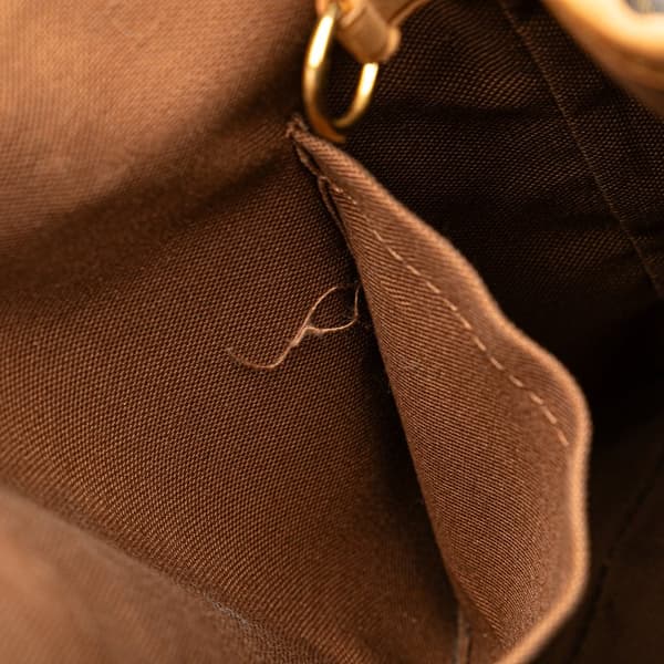 Pre-owned Louis Vuitton Monogram Batignolles Vertical PM Brown