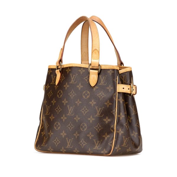 Pre-owned Louis Vuitton Monogram Batignolles Vertical PM Brown