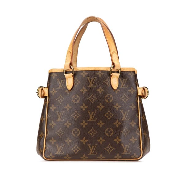 Pre-owned Louis Vuitton Monogram Batignolles Vertical PM Brown