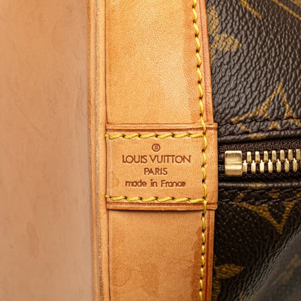 Pre-owned Louis Vuitton Monogram Alma PM Brown