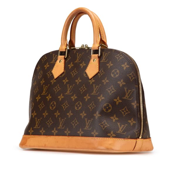 Pre-owned Louis Vuitton Monogram Alma PM Brown