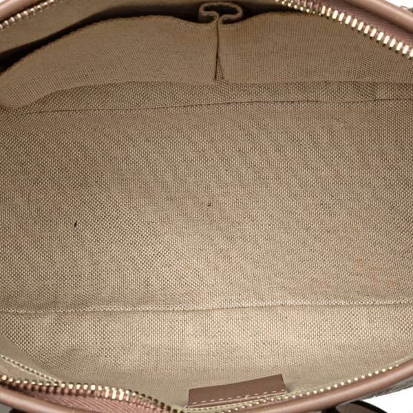 Pre-owned Gucci Small GG Supreme Convertible Tote Brown