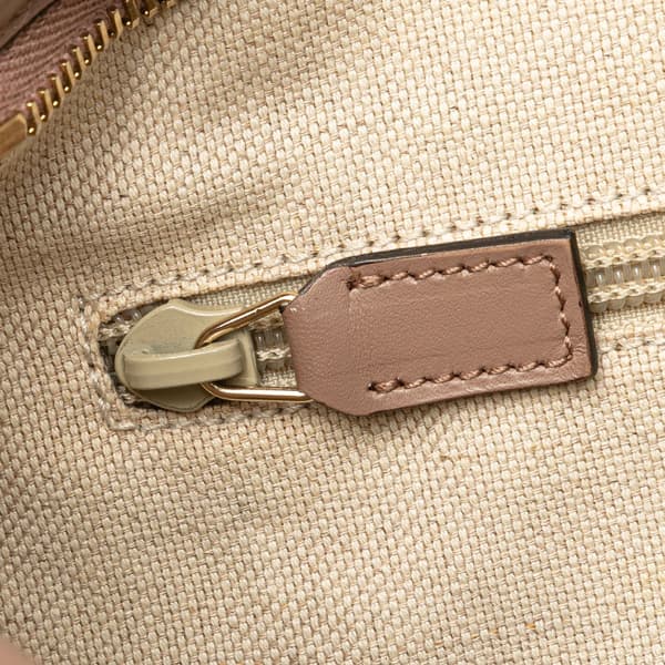Pre-owned Gucci Small GG Supreme Convertible Tote Brown