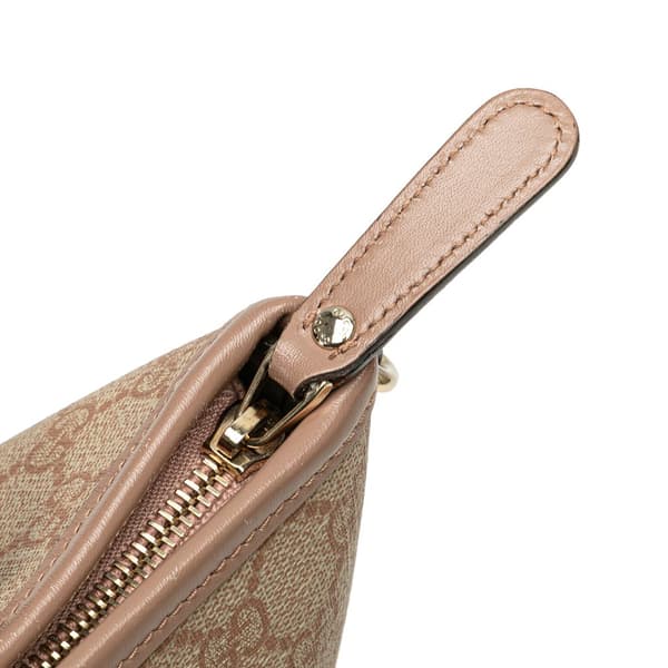 Pre-owned Gucci Small GG Supreme Convertible Tote Brown