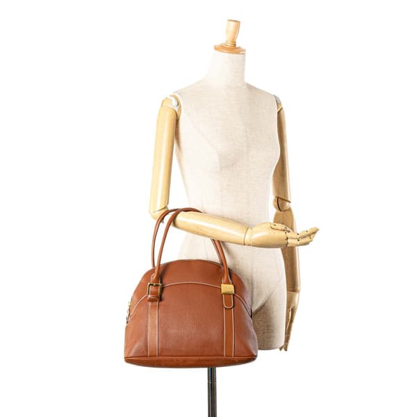 Pre-owned Burberry Leather Handbag Brown