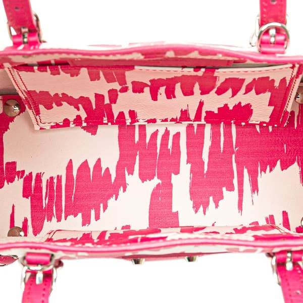 Pre-owned Balenciaga Mini Leather Papier A4 Satchel Pink