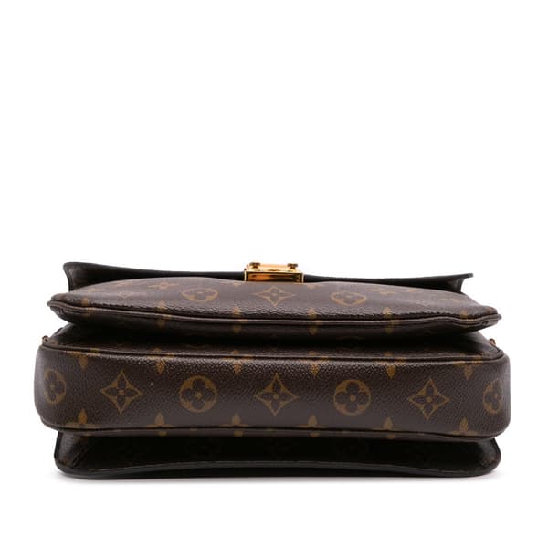 Pre-owned Louis Vuitton Monogram Pochette Metis Brown