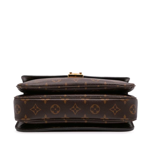 Pre-owned Louis Vuitton Monogram Pochette Metis Brown