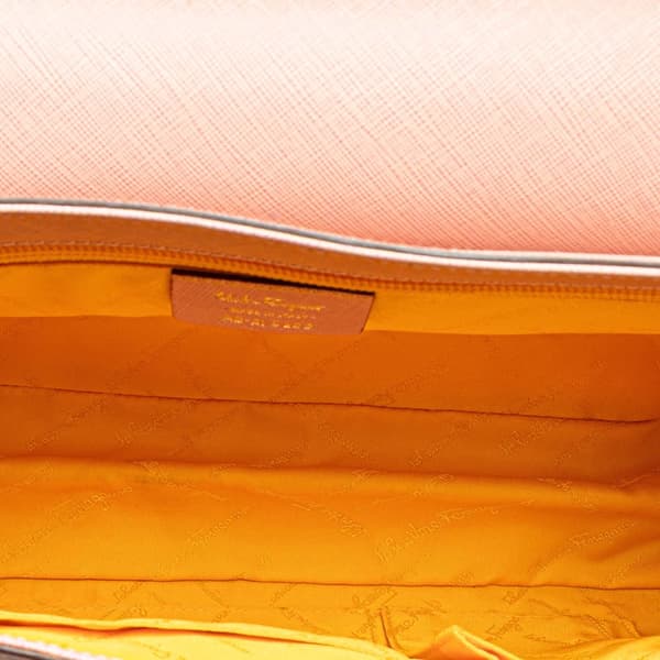 Pre-owned Ferragamo Leather Gancini Handbag Pink