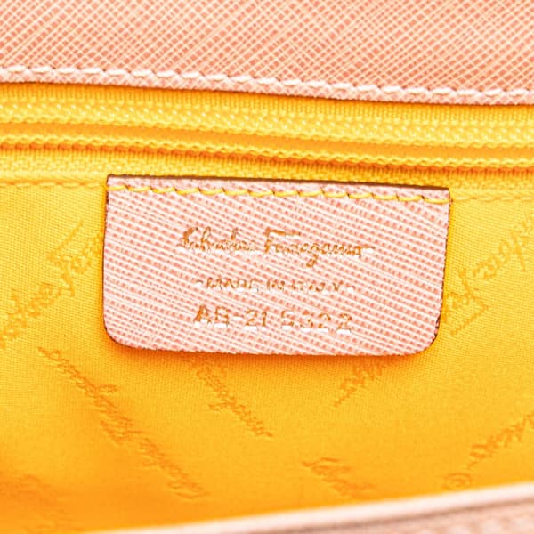 Pre-owned Ferragamo Leather Gancini Handbag Pink