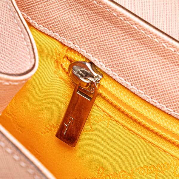 Pre-owned Ferragamo Leather Gancini Handbag Pink