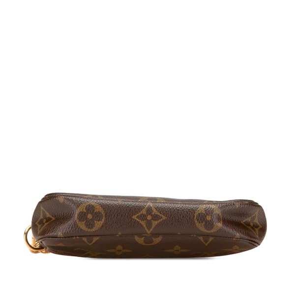 Pre-owned Louis Vuitton Monogram Mini Pochette Accessoires Brown