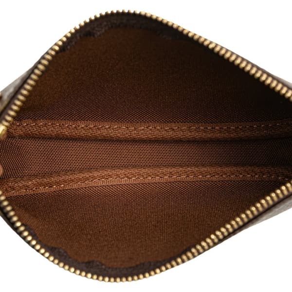 Pre-owned Louis Vuitton Monogram Mini Pochette Accessoires Brown