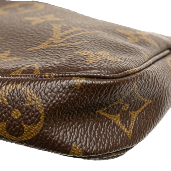 Pre-owned Louis Vuitton Monogram Mini Pochette Accessoires Brown