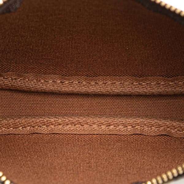 Pre-owned Louis Vuitton Monogram Mini Pochette Accessoires Brown