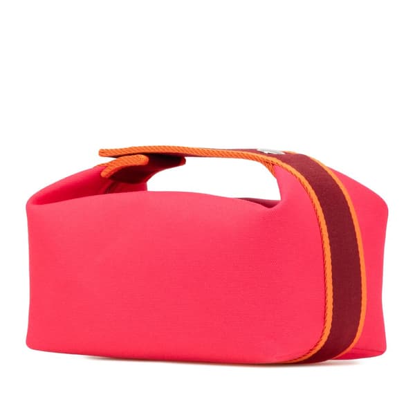 Pre-owned Hermès Small Toile Bride A Brac Pink