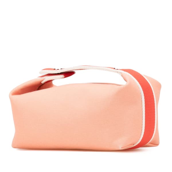Pre-owned Hermès Small Toile Bride A Brac Pink