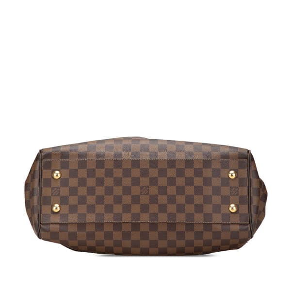 Pre-owned Louis Vuitton Damier Ebene Trevi GM Brown