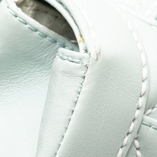 Pre-owned Chanel Quilted Lambskin Wild Stitch Top Handle Flap Blue