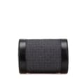 Miniatyrbillede 3 af 10: Pre-owned Bvlgari Logomania Denim Cylinder Handbag Black