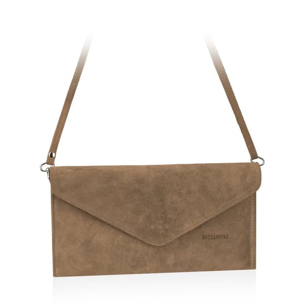TWB-ZM-1 TAUPE Ruskind clutch taske SYDNEY