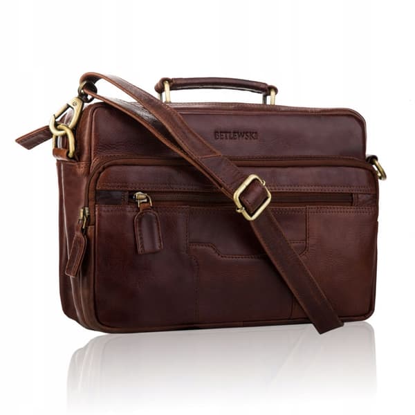 TBS-322 BRUN VINTAGE herretaske