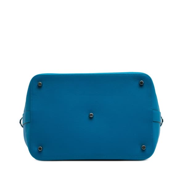 Pre-owned Hermès Evercolor Toolbox 26 Blue