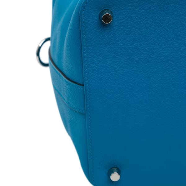 Pre-owned Hermès Evercolor Toolbox 26 Blue