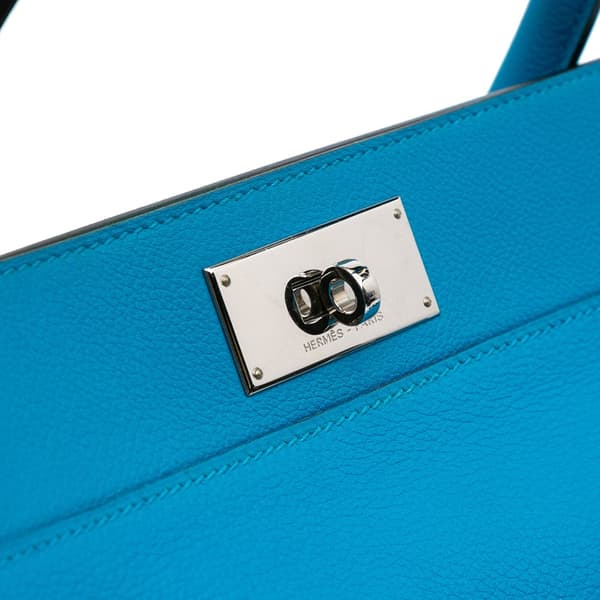 Pre-owned Hermès Evercolor Toolbox 26 Blue