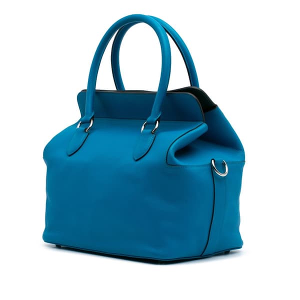 Pre-owned Hermès Evercolor Toolbox 26 Blue