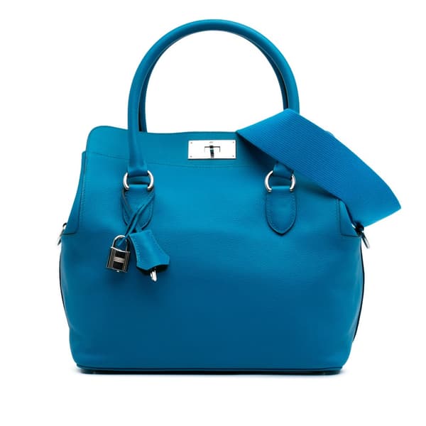 Pre-owned Hermès Evercolor Toolbox 26 Blue