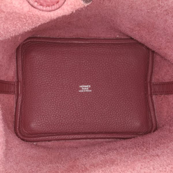 Pre-owned Hermès Clemence Picotin Lock 18 Red