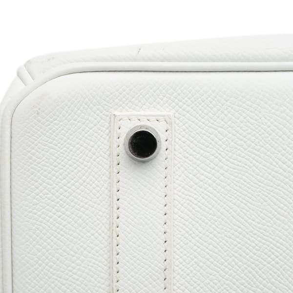 Pre-owned Hermès Togo Birkin Retourne 35 White