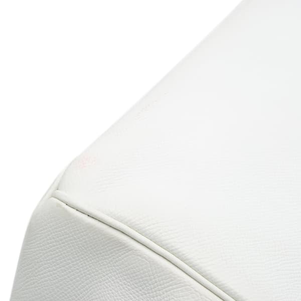 Pre-owned Hermès Togo Birkin Retourne 35 White
