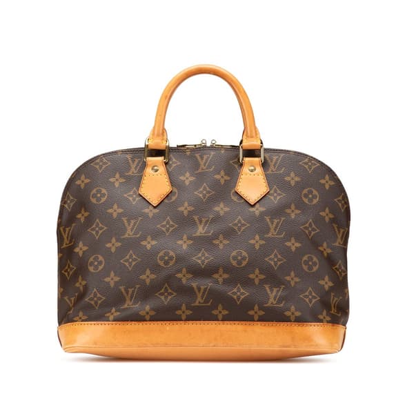 Pre-owned Louis Vuitton Monogram Alma PM Brown