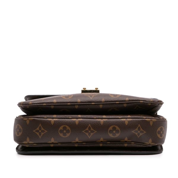 Pre-owned Louis Vuitton Monogram Pochette Metis Brown
