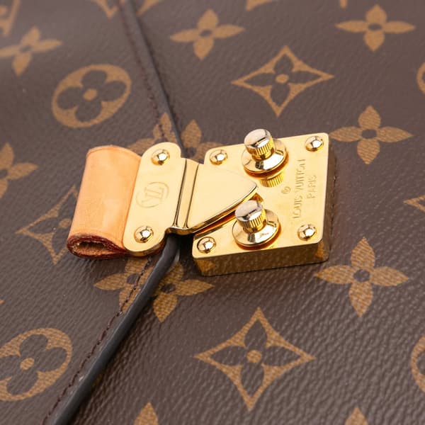 Pre-owned Louis Vuitton Monogram Pochette Metis Brown