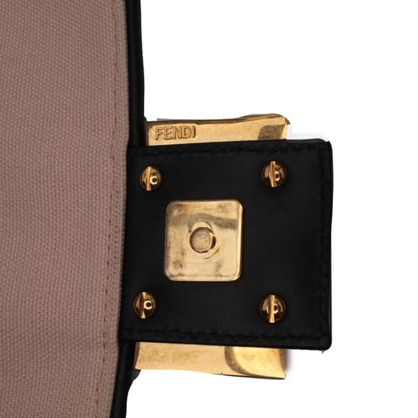 Pre-owned Fendi Zucca Embroidered Canvas Baguette Satchel Pink