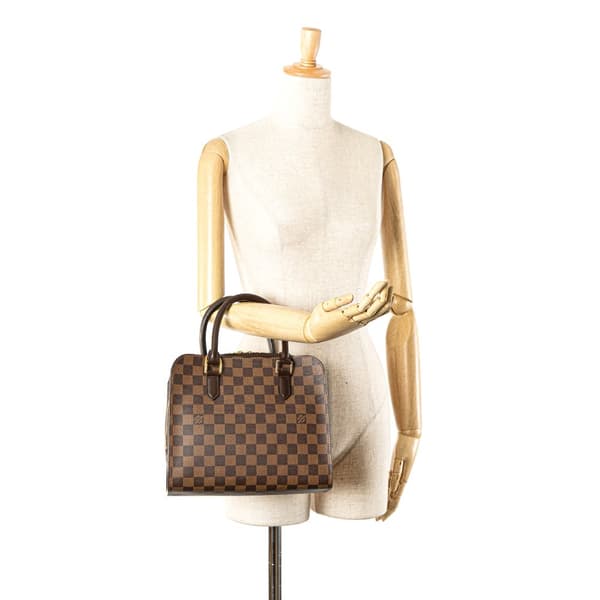 Pre-owned Louis Vuitton Damier Ebene Triana Brown