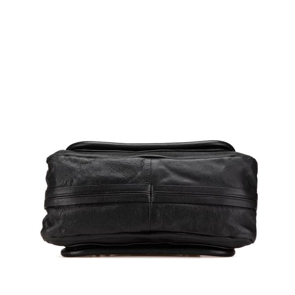 Pre-owned Chloé Medium Leather Paraty Satchel Black